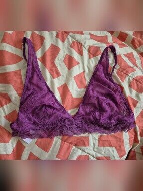 OFU Purple Lace Triangle Bralette